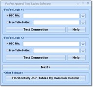 FoxPro Append Two Tables Software screenshot